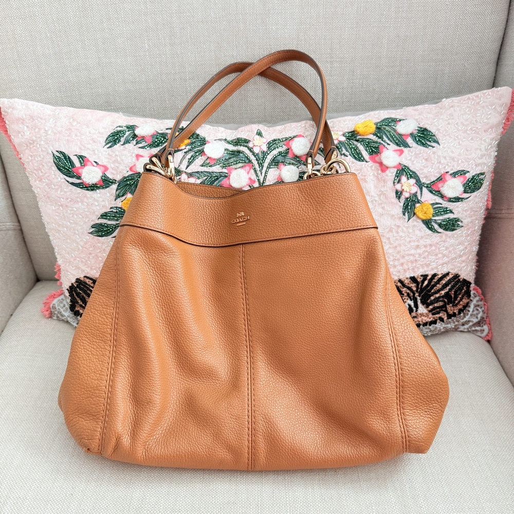 Coach Tan Leather Tote Bag